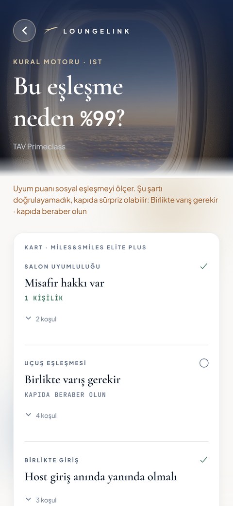 İstek gönder — kural motorunun kararı
